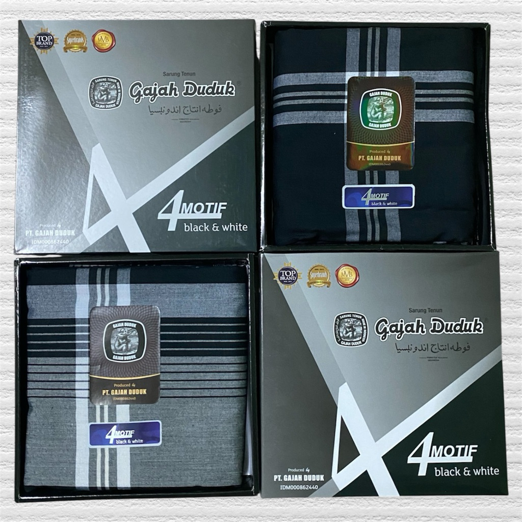 ผ้าถุงผู้ชาย ผ้าถุงตราช้าง ผ้านุ่ง แบรนด์ “Gajah Duduk “ ไม่ลื่น ซับน้ำดี ผ้าสวย เย็บแล้วพร้อมกล่อง