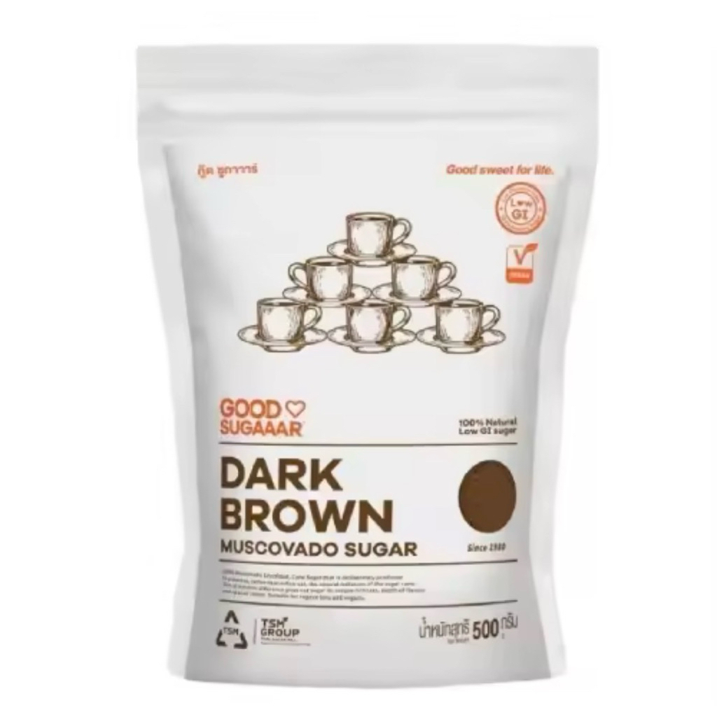 Good Sugaaar Dark Brown/Light Brown Muscovado 500g/Muscovado Superball400g น้ำตาลทรายแดง ไลท์/ดาร์ก บราวน์ มัสโควาโด