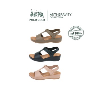 POLO CLUB รองเท้าแตะแบบสวม รุ่น AG-2841 | รองเท้ารัดส้นผู้หญิง สูง 1 นิ้ว