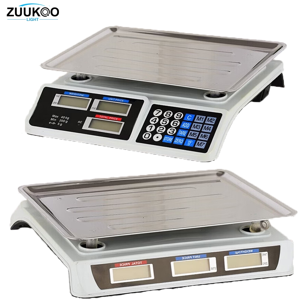 Zuukoo ตาชั่งดิจิตอล เครื่องชั่งดิจิตอล 40kg กันน้ำ