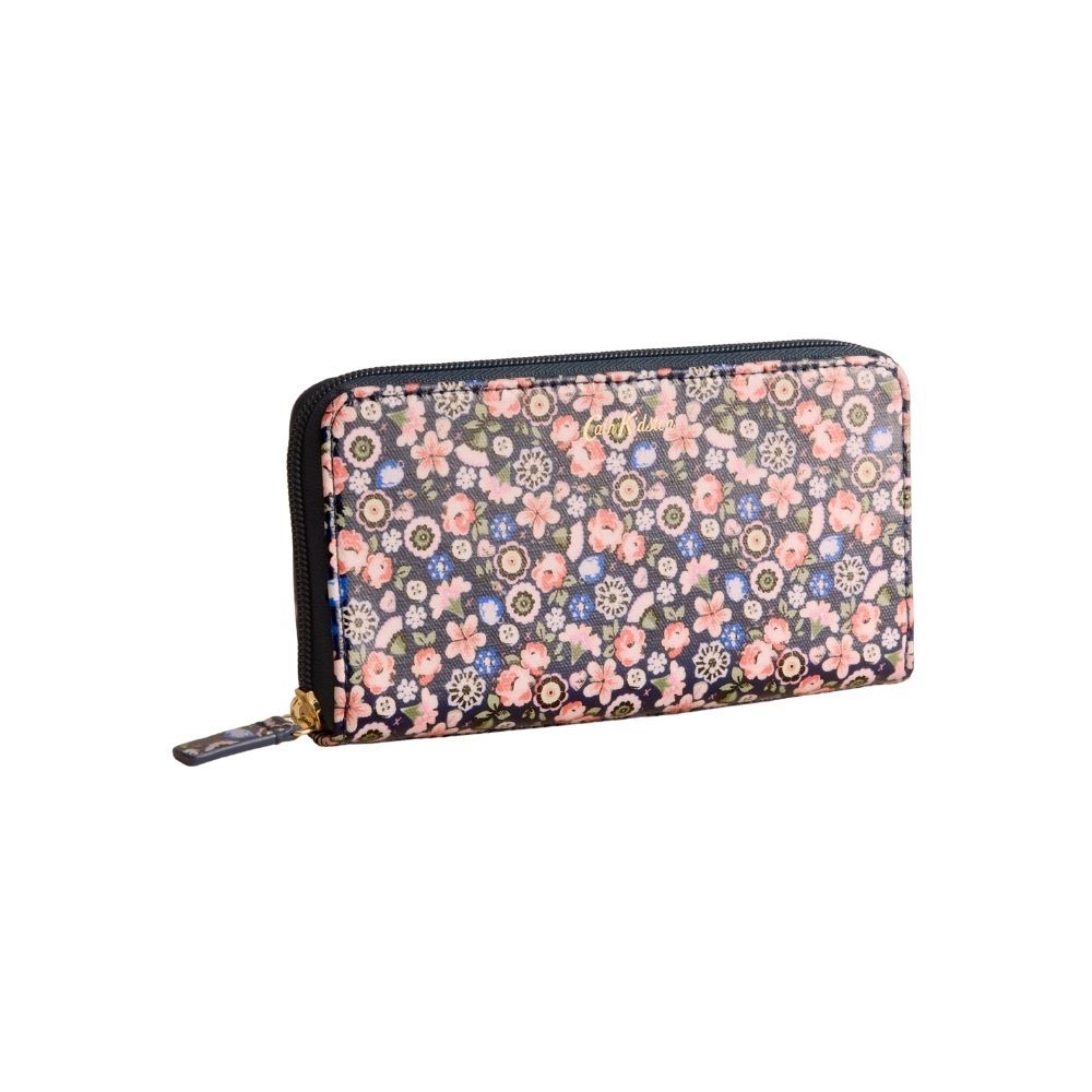 Cath Kidston Female Continental Wallet Pearly Queen Ditsy Navy