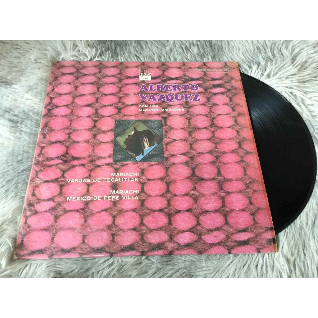 Alberto Vazquez Con Los Mejores Mariachis ขนาด 12 นิ้ว LP G132