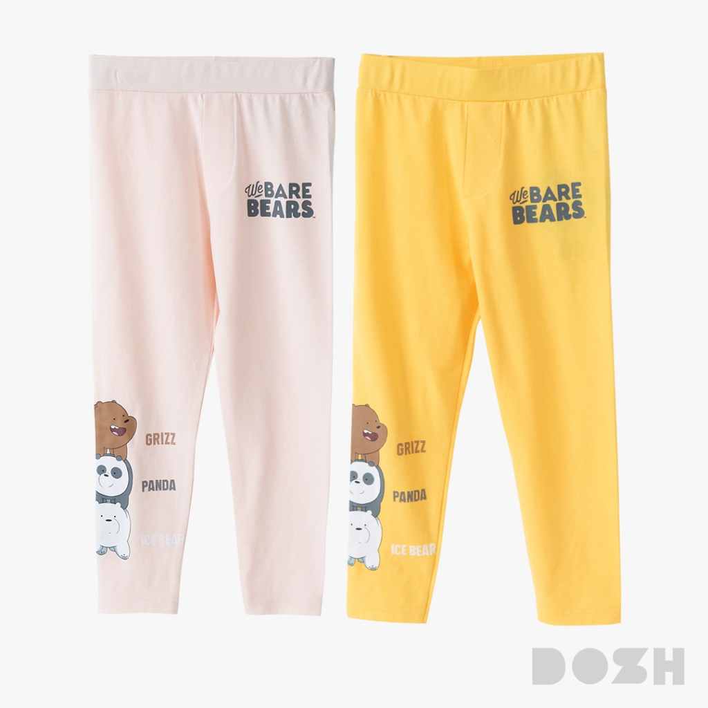 DOSH GIRL'S LEGGINGS WE BARE BEARS กางเกงเลกกิ้งเด็กหญิง 2สี (ครีม-เหลือง) FBBGL1000 (4-12)