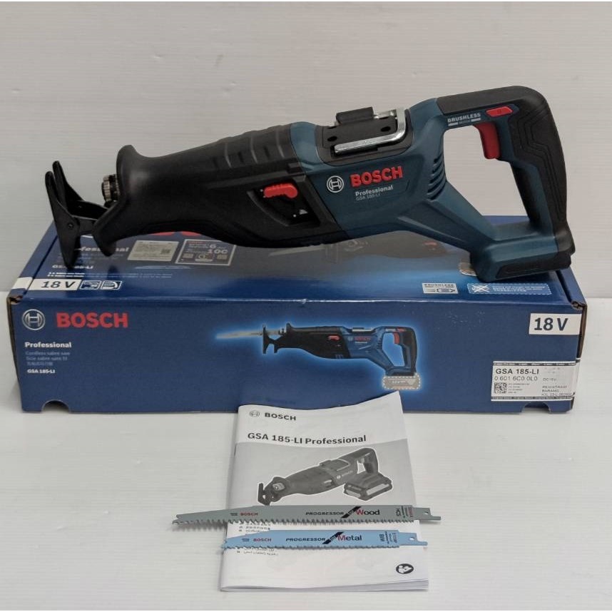 BOSCH เชเบอร์ไร้สาย รุ่น GSA185-Li / 06016C00L0 ( เครื่องเปล่า ) สินค้ารับประกัน1ปี