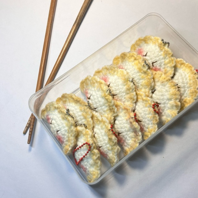 ‼️พร้อมส่ง‼️🥟 Chochet Gyoza 🥟 | พวงกุญแจเกี๊ยวซ่า ของขวัญปัจฉิม ของขวัญวันเกิด | littlecute.store