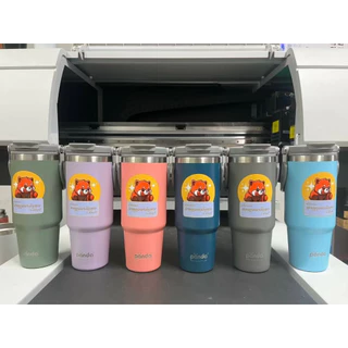 แก้วเก็บความเย็น เลเซอร์รูปหรือข้อความตามสั่งออกแบบฟรี 30oz 900mlยี่ห้อPanda(A4)**ผลิตสินค้า2วันหลังคอนเฟริมแบบ**