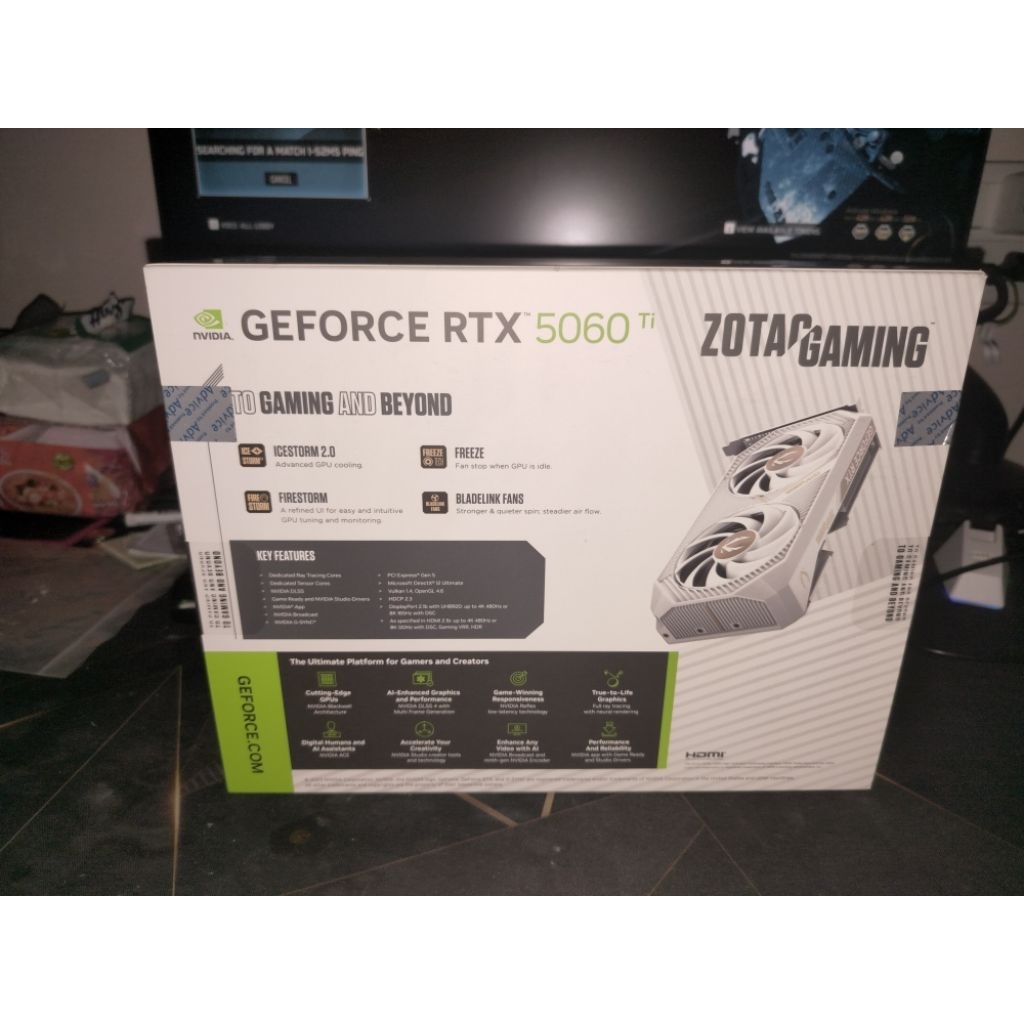 VGA (การ์ดแสดงผล) ZOTAC GEFORCE RTX 5060 TI TWIN EDGE WHITE OC - 16GB GDDVGA  ประกัน ADVICE 3 ปีเต็ม