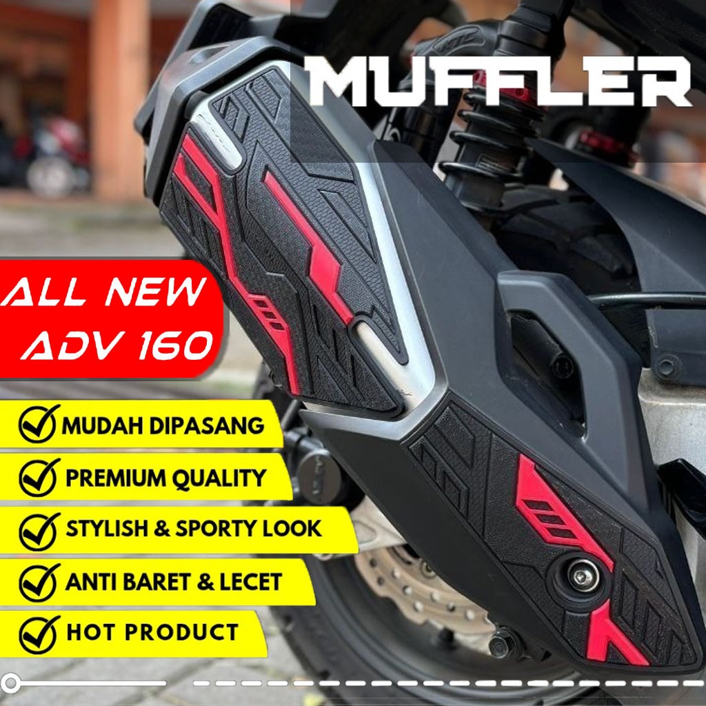 【COD】ADV 160 ฝาครอบท่อไอเสียอุปกรณ์เสริมตัวป้องกันร่างกายท่อไอเสียวัสดุยาง จัดส่งจากประเทศไทย(ฮอนด้า โฆษณา 160 สติกเกอร์