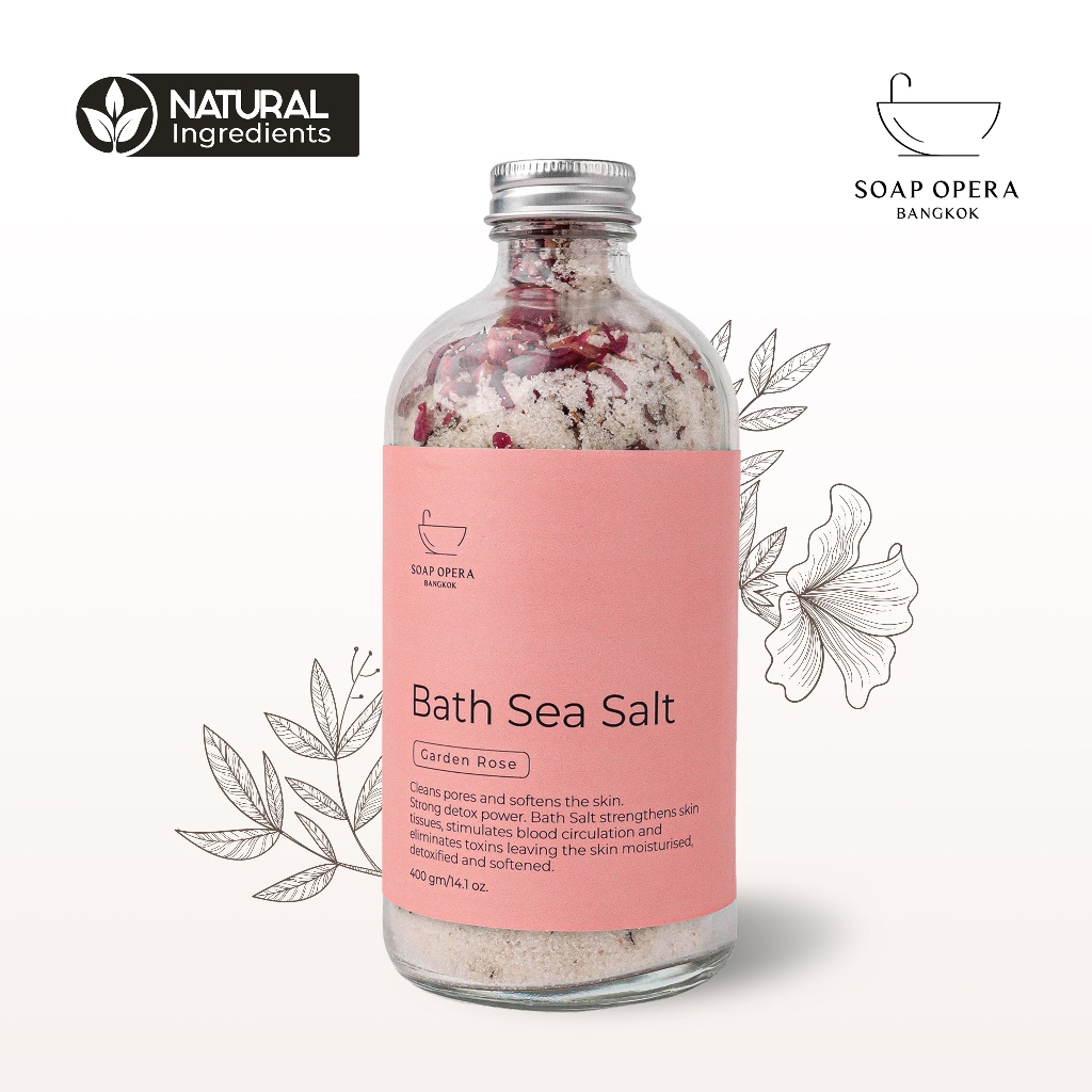 Relaxing Aroma Bath Salt (Garden Rose)