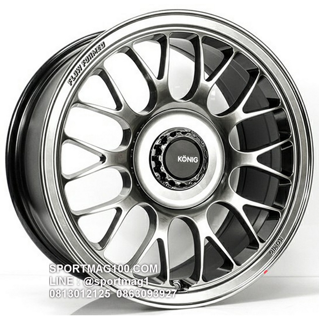 ล้อแม็กซ์ Konig MRK1 MD081 ขอบ18นิ้ว 5รู114.3 สีไฮเปอร์คาร์บอน กว้าง8.5นิ้ว Offset35 [22829]