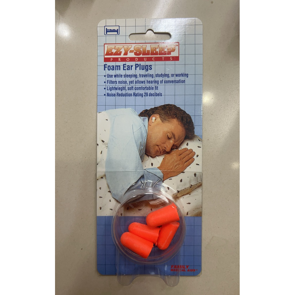 EZY-SLEEP Foam Ear Pluge ที่อุดหูแบบโฟม จำนวน 2 คู่
