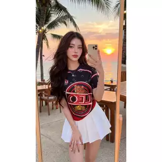 เสื้อคอกลมกีฬาลีโอใหม่ใส่สบายระบายอากาศผ้าไมโคร