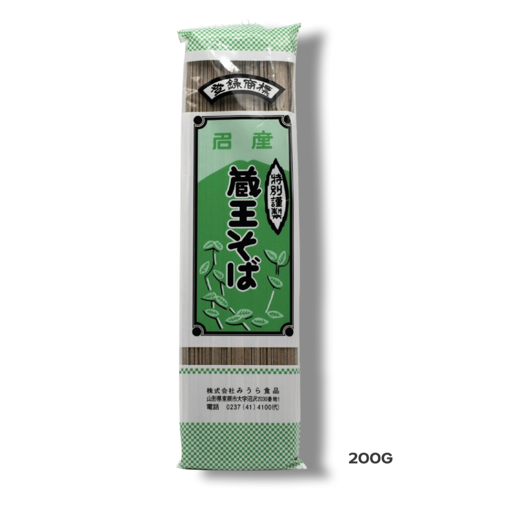 Miura Zao Soba 200g มิอูระ เส้นโซะบะแห้ง เส้นโซบะผสมบัควีทญี่ปุ่น (11469)