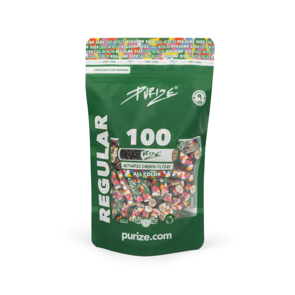 100 PURIZE® activated charcoal inserts | Regular Size 9 mm