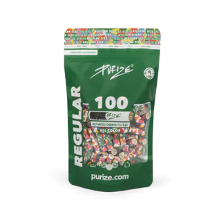 100 PURIZE® activated charcoal inserts | Regular Size 9 mm