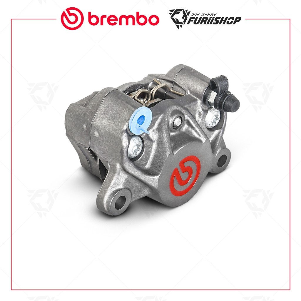 ปั๊มเบรคล่าง Brembo ปักข้างเทา โลโก้แดง