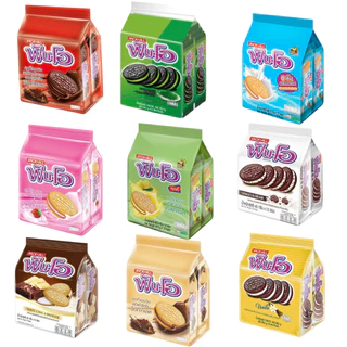ฟันโอคุกกี้แซนวิช Fun-O ยกแพ็ค 12ซอง ขนาด5บาท ช็อกโกแลต ชาเขียว นม