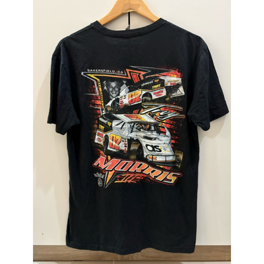 เสื้อลายมันส์ Dirt modified race cars 🏎️ นักขับ Troy Morris III อก42