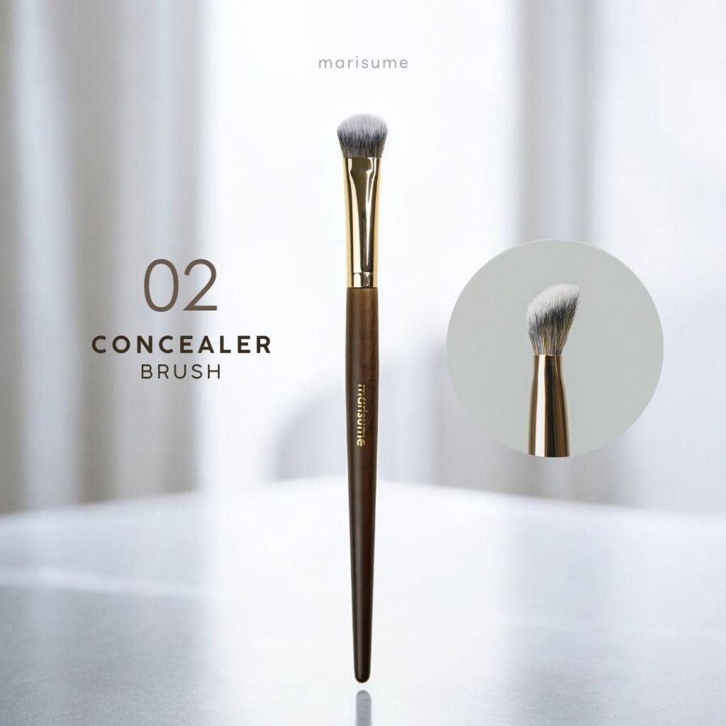 Marisume | Concealer Brush 02 แปรงคอนซีลเลอร์ หัวแบนเฉียง ปกปิดรอยสิว รอยคล้ำ จุดด่างดำ เกลี่ยเนียน ฟุ้งเป็นธรรมชาติ