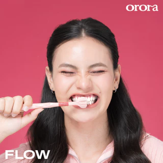 [ ส่งฟรี 🔥 ] Orora แปรงสีฟัน ออโรร่า รุ่น Flow แปรงสีฟัน 3 หัว ขนนิ่ม Super soft เทคโนโลยี Dynamic Clean สะอาดล้ำลึก