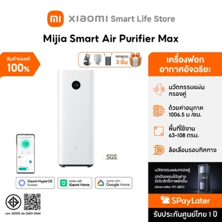 Xiaomi Mijia Smart Air Purifier Max /6 /4 ฟอกอากาศ I 1006.5m³/h อนุภาค CADR I 63-108 m² พื้นที่ให้บริการ I มีล้อเลื่อน
