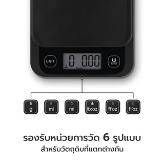 Alechuang เครื่องชั่งอาหารอัจฉริยะ เครื่องชั่งอาหาร Bluetooth Kitchen Scale เชื่อมแอปNutridays วิเคราะห์โภชนาการ