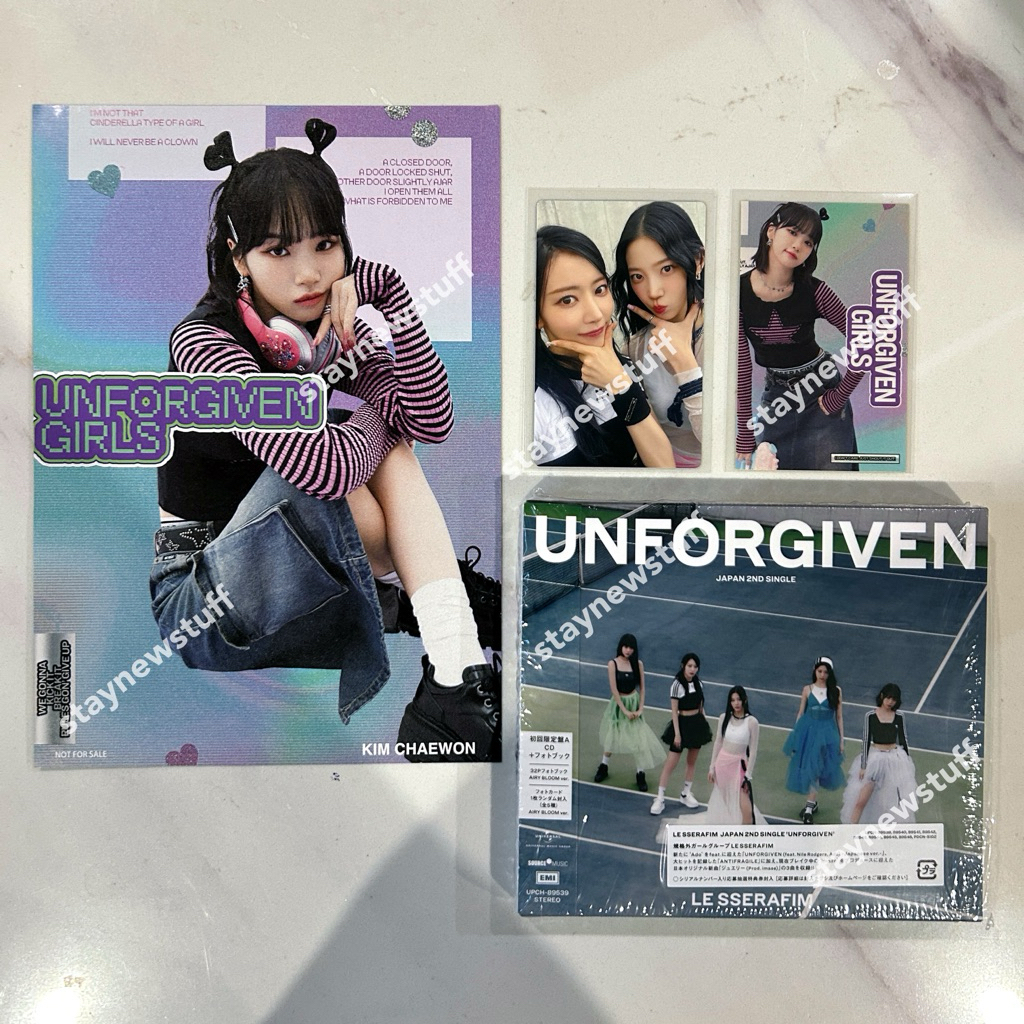 [พร้อมส่ง🩶] อับบั้มแกะ LE SSERAFIM ญี่ปุ่น 🇯🇵 UNFORGIVEN (Limited A ver) ยูนิตซากุระ คาสึฮะ ของแถมโป
