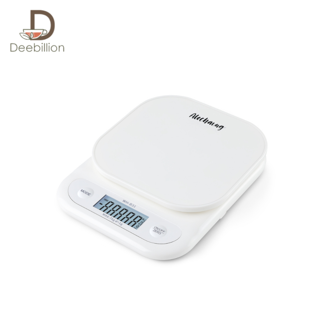 เครื่องชั่งดิจิตอล เครื่องชั่งอาหาร เครื่องชั่งกาแฟ Coffee Scale  g/oz/ml/lb หน้าจอ LCD ชั่งสูงสุด 7กิโล Deebillion ราคา ถูกที่สุด ดีลบีเคเค