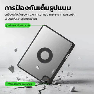 GOOJODOQ เคสไอแพด การหมุนของแม่เหล็ก เคส Ipad แรงดึงดูดแม่เหล็กสูง ปรับได้หลายมุม พับได้ พกพาสะดวก
