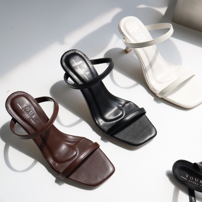 YOURSHOES B22 / รองเท้าส้นสูง 3นิ้ว รองเท้าส้นเข็ม รองเท้าผู้หญิง