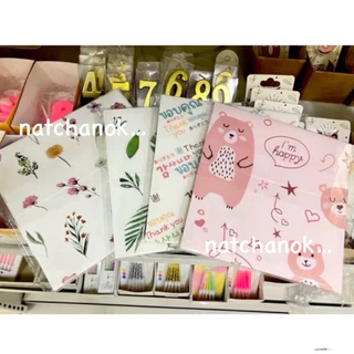 กระดาษรองขนม รองเบเกอรี่ รองอาหาร ขนาด15x15cm(6นิ้วx6นิ้ว) food gradeสัมผัสอาหารได้โดยตรง