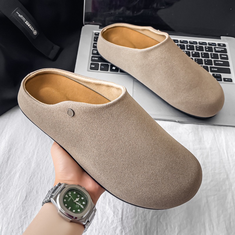 รองเท้าหนังกลับแท้ Boston Brown พื้นนุ่ม ซอร์ฟเสริมส้นนุ่มเท้า Retro style BsT