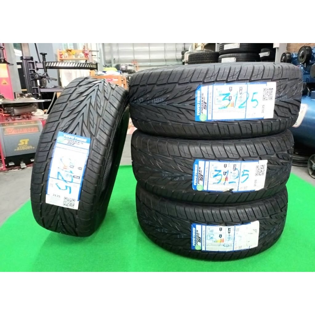 **ราคา 2 เส้น** ยางใหม่ค้างปี 265/60R18 Toyo Proxes ST3(Made in Japan)ผลิตปี 2025 ประกันบวม 2 ปี ส่ง
