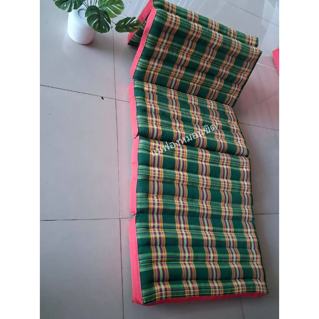 ที่นอนขนาด70cm.5พับ ขนาด70×175ซม. ลายสก๊อต thumbnail 3