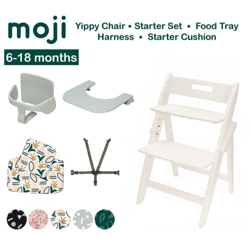 MOJI | เก้าอี้ไม้ทานข้าวเด็ก YIPPY รองรับน้ำหนักได้ 90 kg เป็น Highchair สำหรับเด็กตั้งแต่แรกเกิด Ne