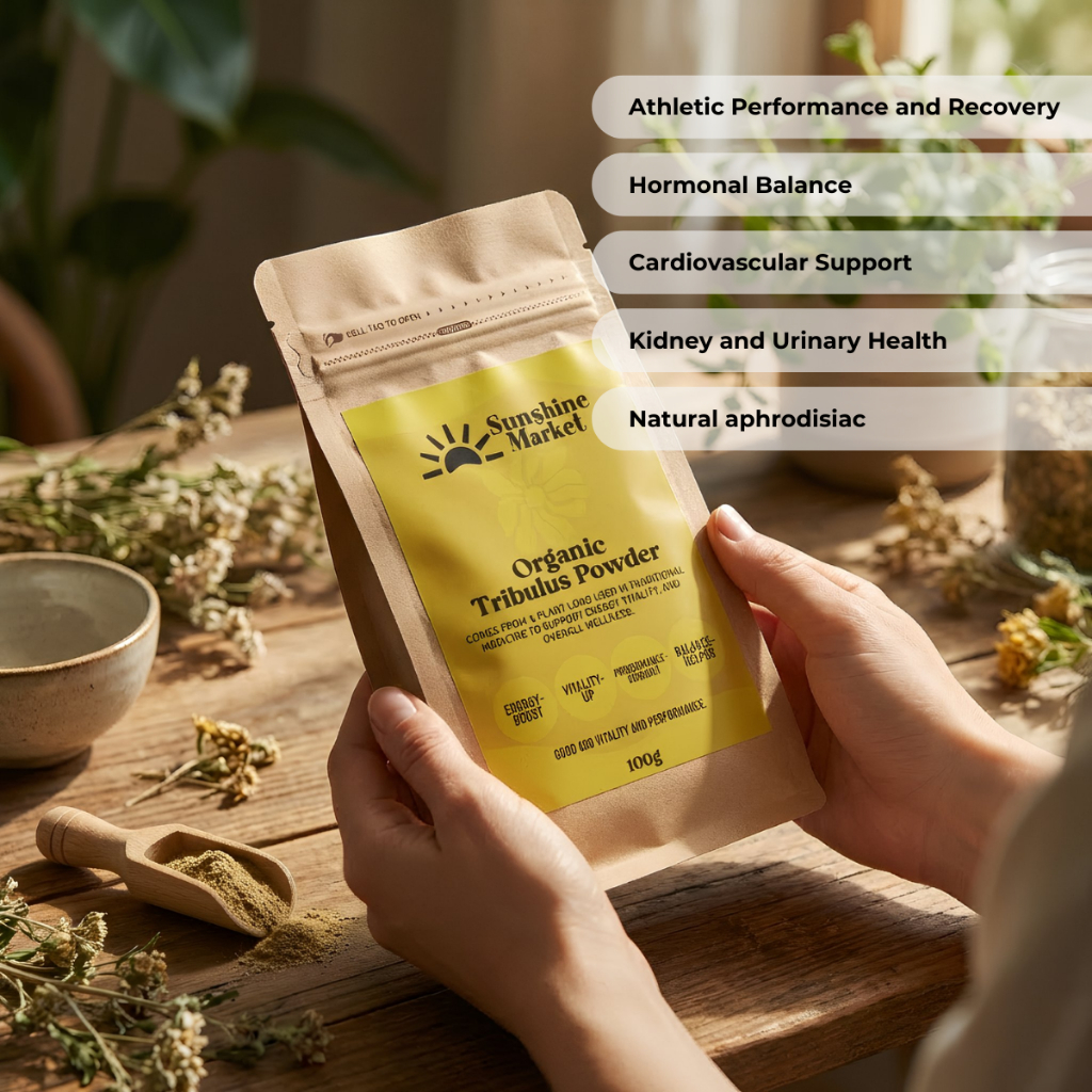 Sunshine Market Organic Tribulus Powder 100g | ผงทริบูลัสออร์แกนิค