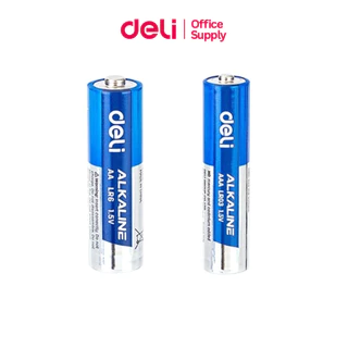 Deli ถ่าน ถ่าน AA และ AAA 15V ใช้งานได้กับนาฬิกาติดพนัง ไฟฉาย หรือ เมาส์บางรุ่น Battery