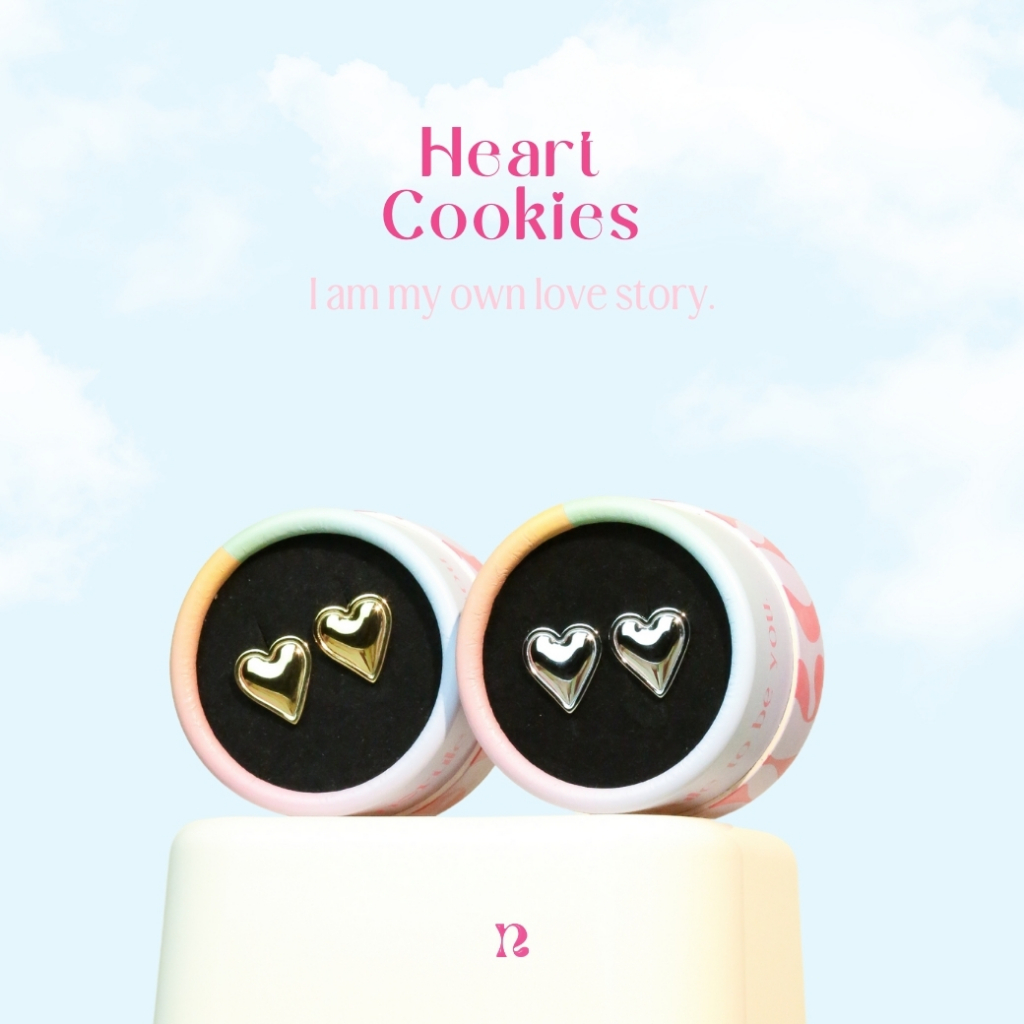 norule - Heart Cookies (clip-on earrings) ต่างหูไม่ต้องเจาะหู