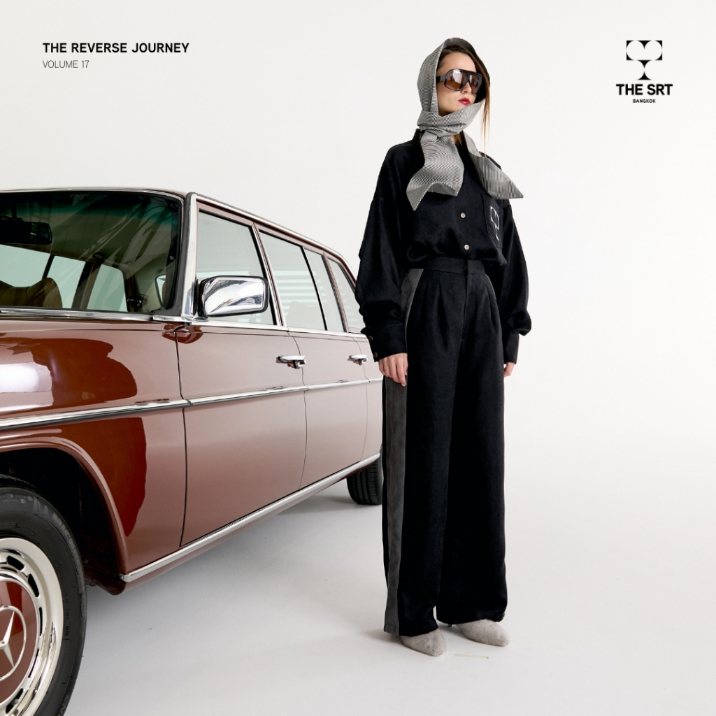 The SRT X17 (TPN309) Velvet Pants กางเกงเอวสูงขายาวทรงกระบอกตรงผ้ากำมะหยี่ — صورة 2
