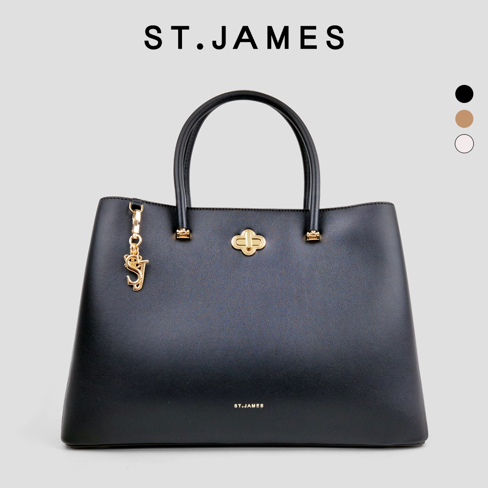 ST.JAMES กระเป๋าสะพายข้าง/กระเป๋าถือ หนัง PU/Vegan รุ่น DAHLIA (มี 3 สี) l กระเป๋าแฟชั่น ผู้หญิง