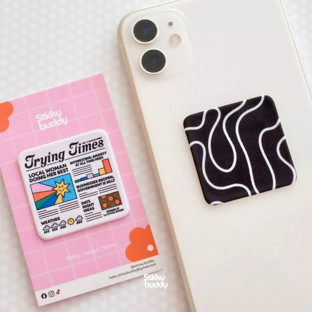 ที่เช็ดหน้าจอ StickyBuddy แบบติดได้ สำหรับมือถือ โน๊ตบุ๊ค เลนส์ thumbnail 5