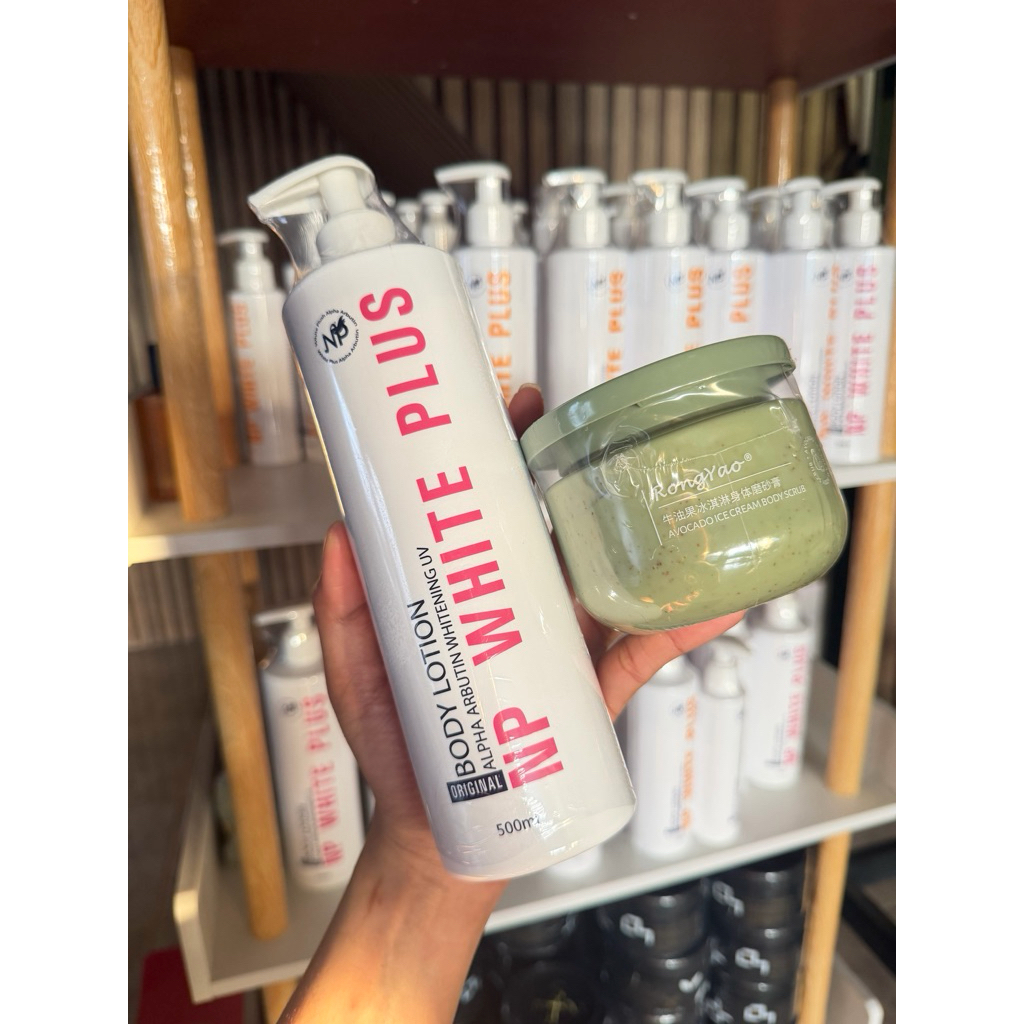 โลชั่น Np white plus ขวดใหญ่ 500ml.