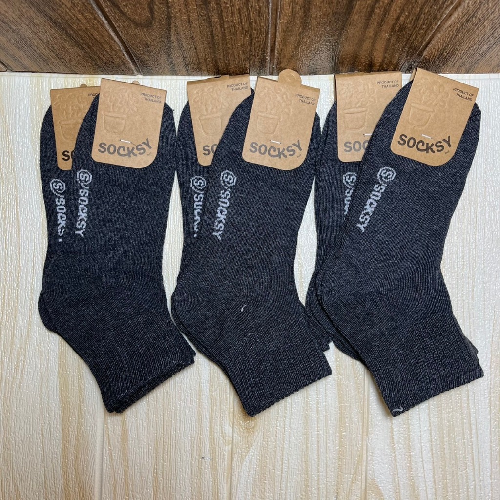 Socksy-TOMTAM ถุงเท้าข้อกลางรุ่น RC ข้อสั้น รุ่น PJ (แบบแพ็ค)