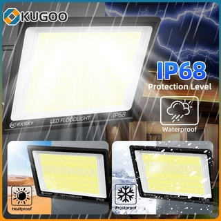 KUGOO สปอตไลท์ LED Spotlight 2000W โคมสปอร์ตไลท์ ไฟสว่าง แสงขาว กันน้ำ กันฝุ่น IP68 ไฟกลางแจ้ง ไฟสวน