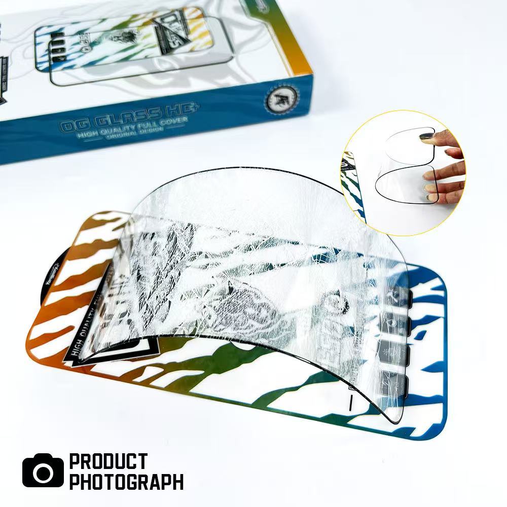 ฟิล์มกระจกเต็มจอขอบโค้งสีดำป้องกันไฟฟ้าสถิตย์สำหรับiPhone XR 11 12 13pro 14 15plus 16 17Ari 17ProMax - รูปที่ 5