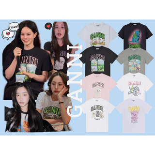 (สินค้าพร้อมส่ง🛵)Ganni Basic Cotton T-shirt ของแท้ 💯