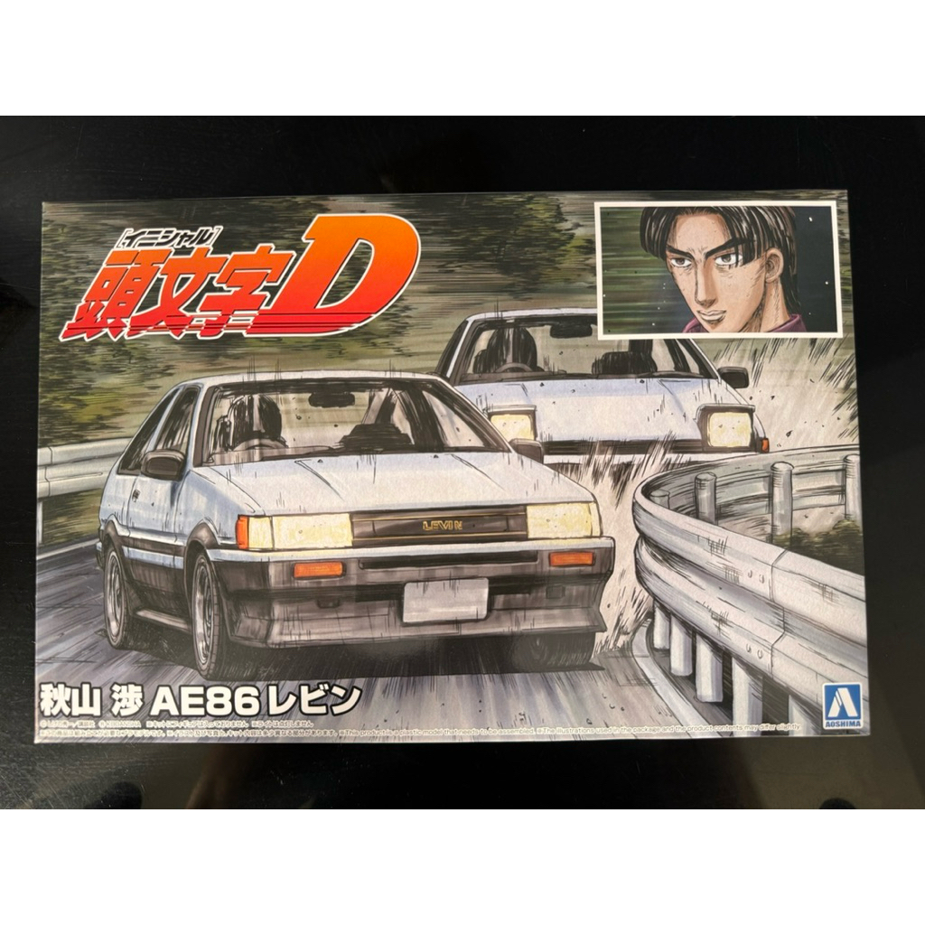 สินค้าร้อมส่ง initial-D งานแท้🇯🇵 AE86 AOSHIMA 1/24 AKIYAMA WATARU AE86 LEVIN (โมเดลรถยนต์ Model )