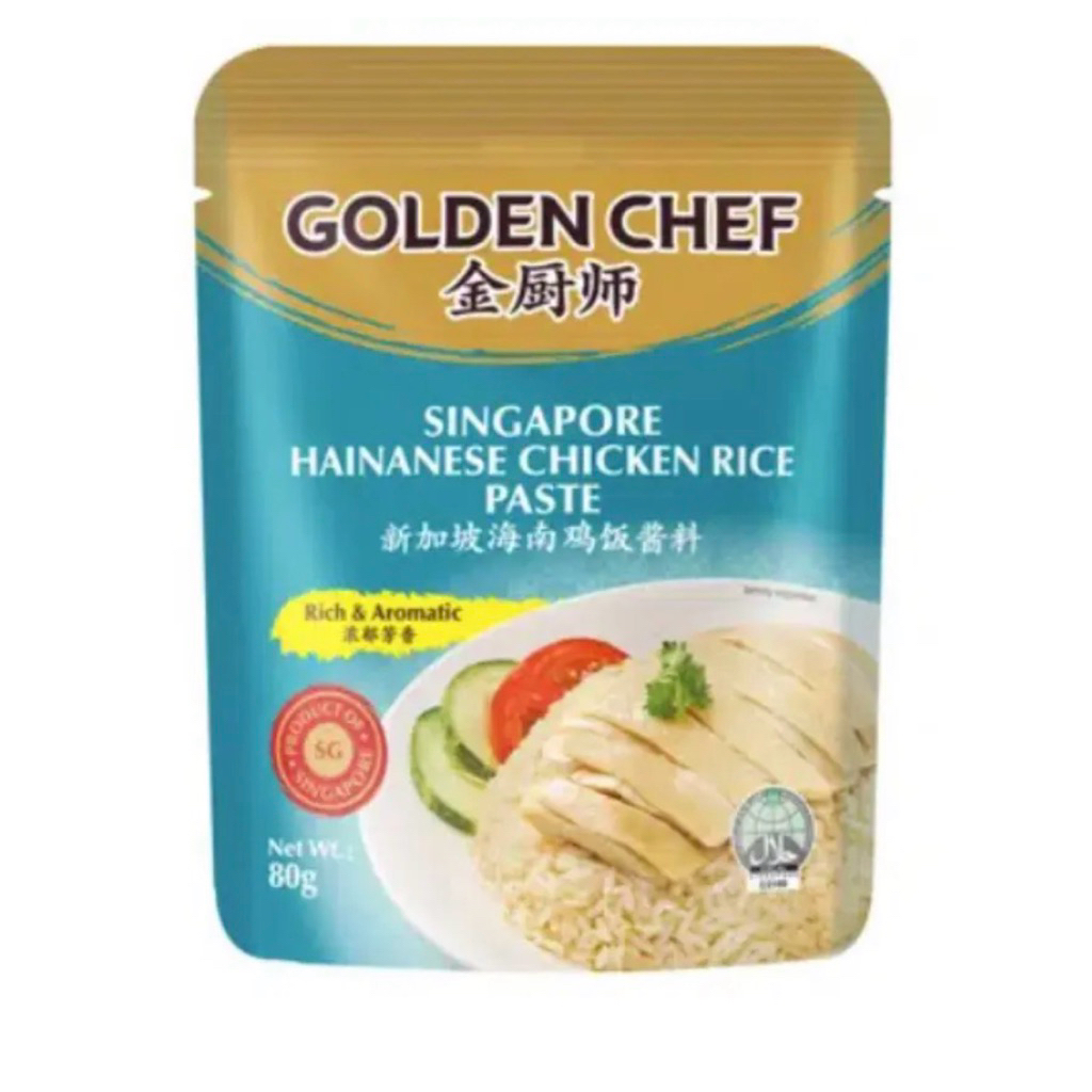 Golden Chef Paste Hainanese Chicken Rice Paste/Singapore Laksa/Chicken Curry Paste/Rendang Paste/Sat