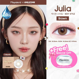 คอนแทคเลนส์รายเดือน MAYALENS รุ่น JULIA จูเลีย จะแต่ง Everyday look หรือ สายฝอ ก็เริ่ด