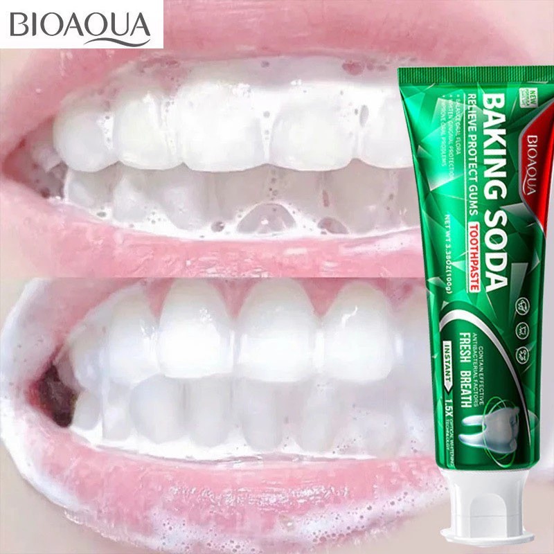 ยาสีฟัน BIOAQUA ขจัดคราบหินปูน ลดกลิ่นปาก ช่วยให้ฟันขาวขึ้นแบบธรรมชาติ